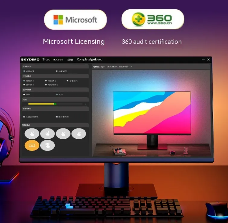 RGB Esports Desktop Computer Display Backlight